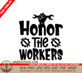 Labor Day Honor The Workers Fist Wrench SVG Design SVG