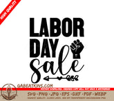 Labor Day Sale SVG - Fist & Arrow Sign SVG
