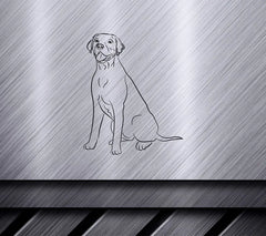 Labrador Puppy Sitting SVG Clipart SVG