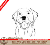 Labrador Dog Face SVG Clipart SVG