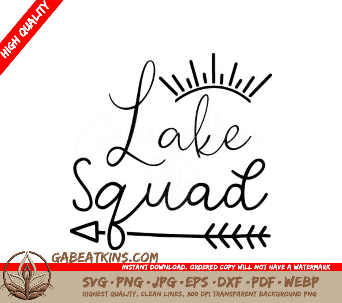 Lake Squad Arrow Design - SVG SVG