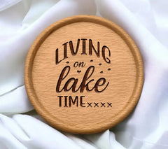 Lake Life SVG - Living On Lake Time Sign SVG