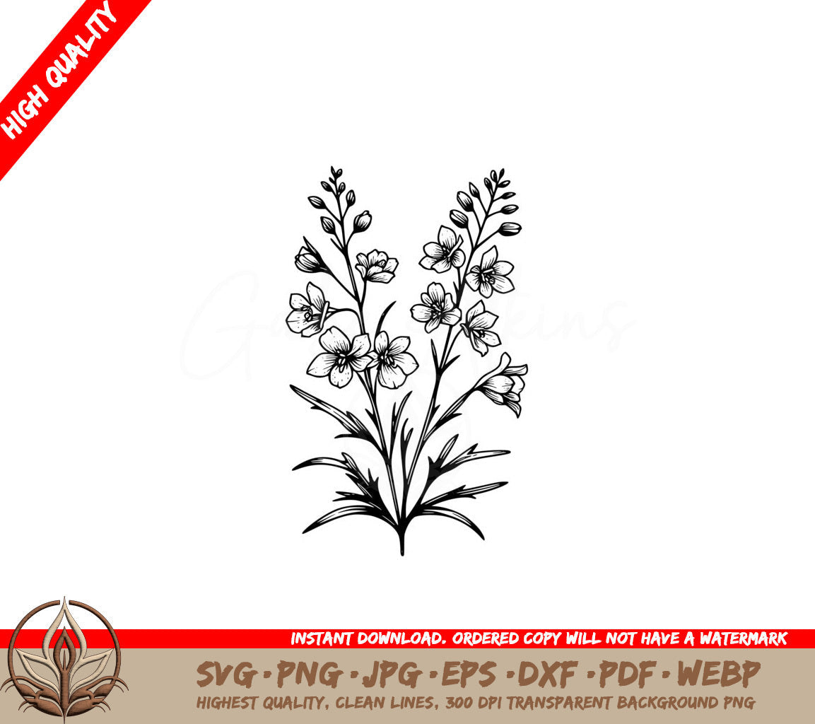 Larkspur Beauty Digital Product SVG