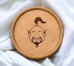 Laughing Genie Head SVG - Fantasy Design SVG
