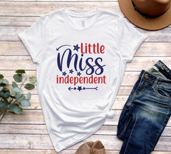 Little Miss Independent SVG For 4th of July Crafting | Also Available | PNG, DXF, JPG, PDF, WebP