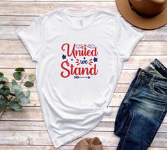 United We Stand Independence Day SVG For Silhouette and Cricut Cutting Machine | Additional Formats include PNG, JPG, EPS, DXF, PDF and WebP