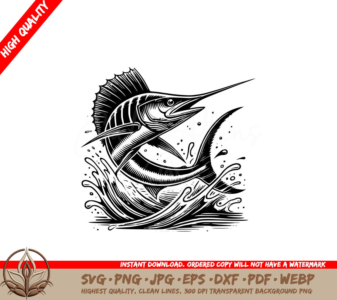 Leaping Swordfish SVG Products