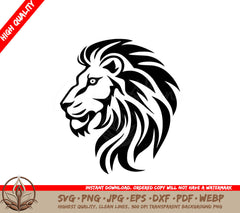 Lion Minimalist and Flat Logo SVG