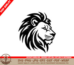Lion Minimalist and Flat Logo SVG