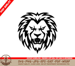 Lion Minimalist and Flat Logo SVG