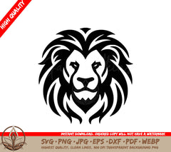 Lion Minimalist and Flat Logo SVG