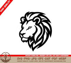 Lion Minimalist and Flat Logo Vector Illustration SVG