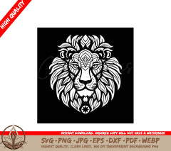 Lion Minimalist and Simple Silhouette SVG