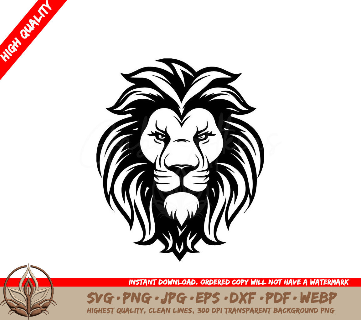 Lion Minimalist and Simple Silhouette SVG