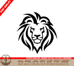 Lion Minimalist and Simple Silhouette Vector Illustration SVG