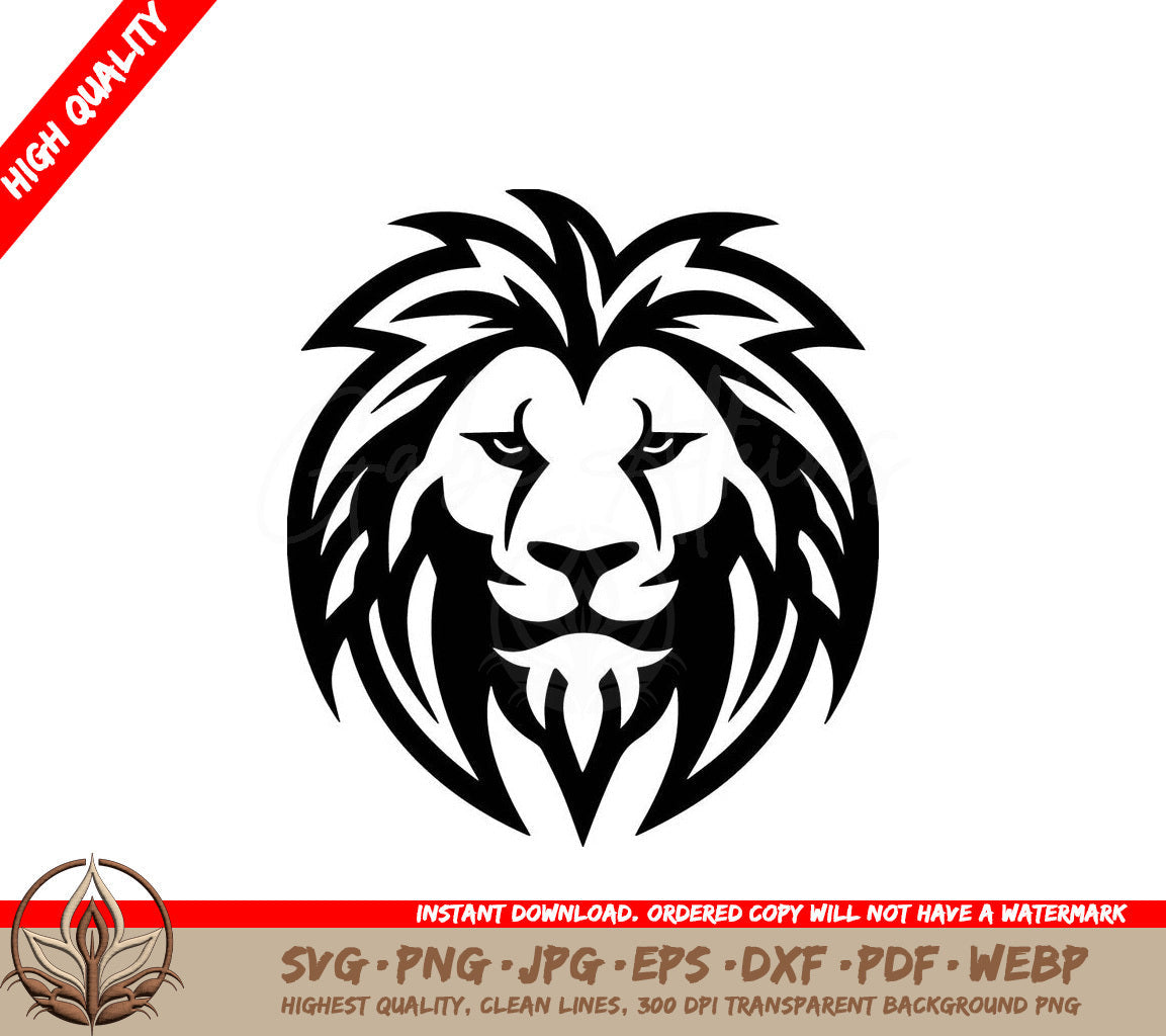 Lion Minimalist and Simple Silhouette SVG