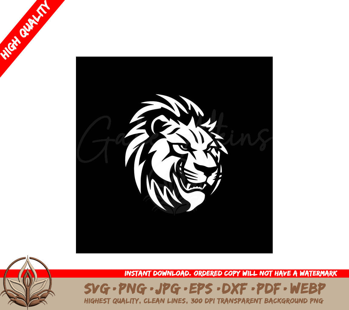 Lion Minimalist and Simple Silhouette SVG