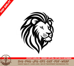 Lion Minimalist and Simple Silhouette SVG