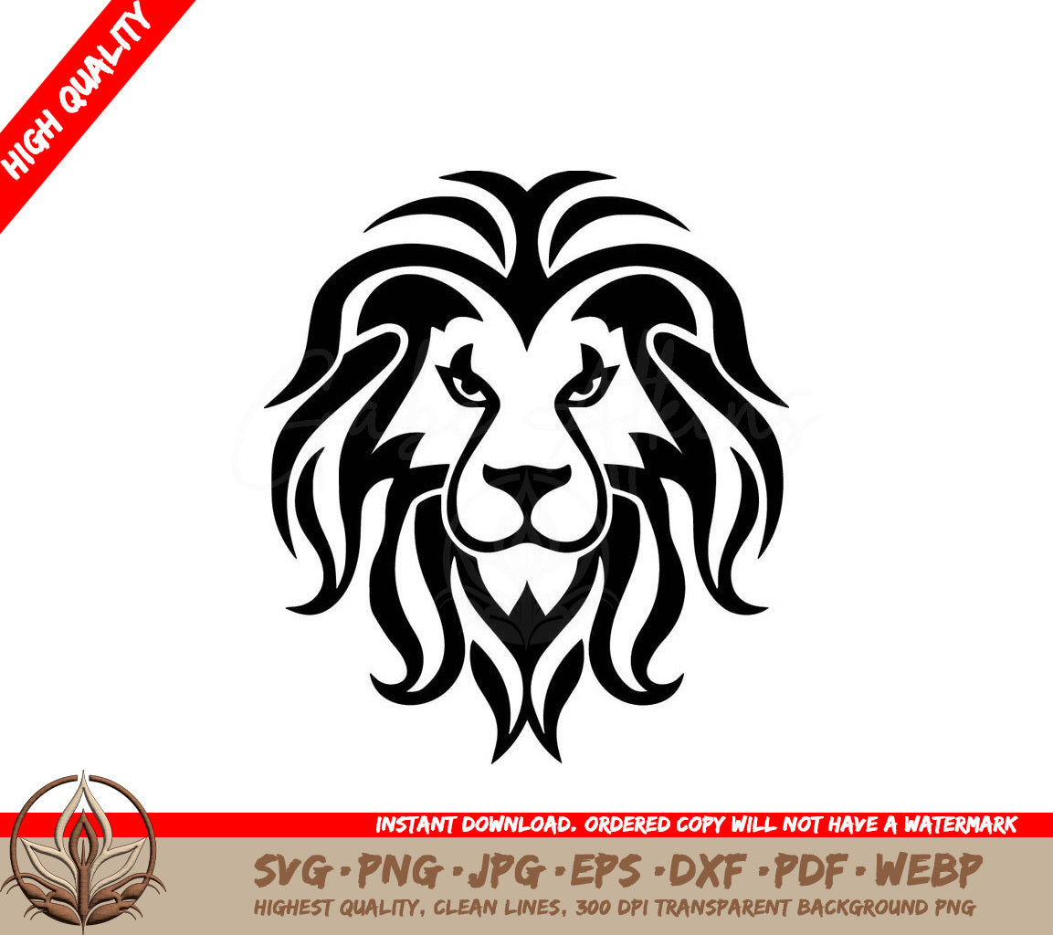 Lion Minimalist and Simple Silhouette SVG