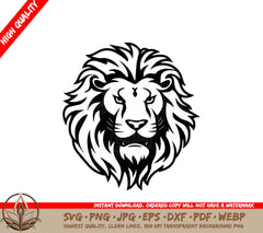 Lion Minimalist and Simple Silhouette SVG