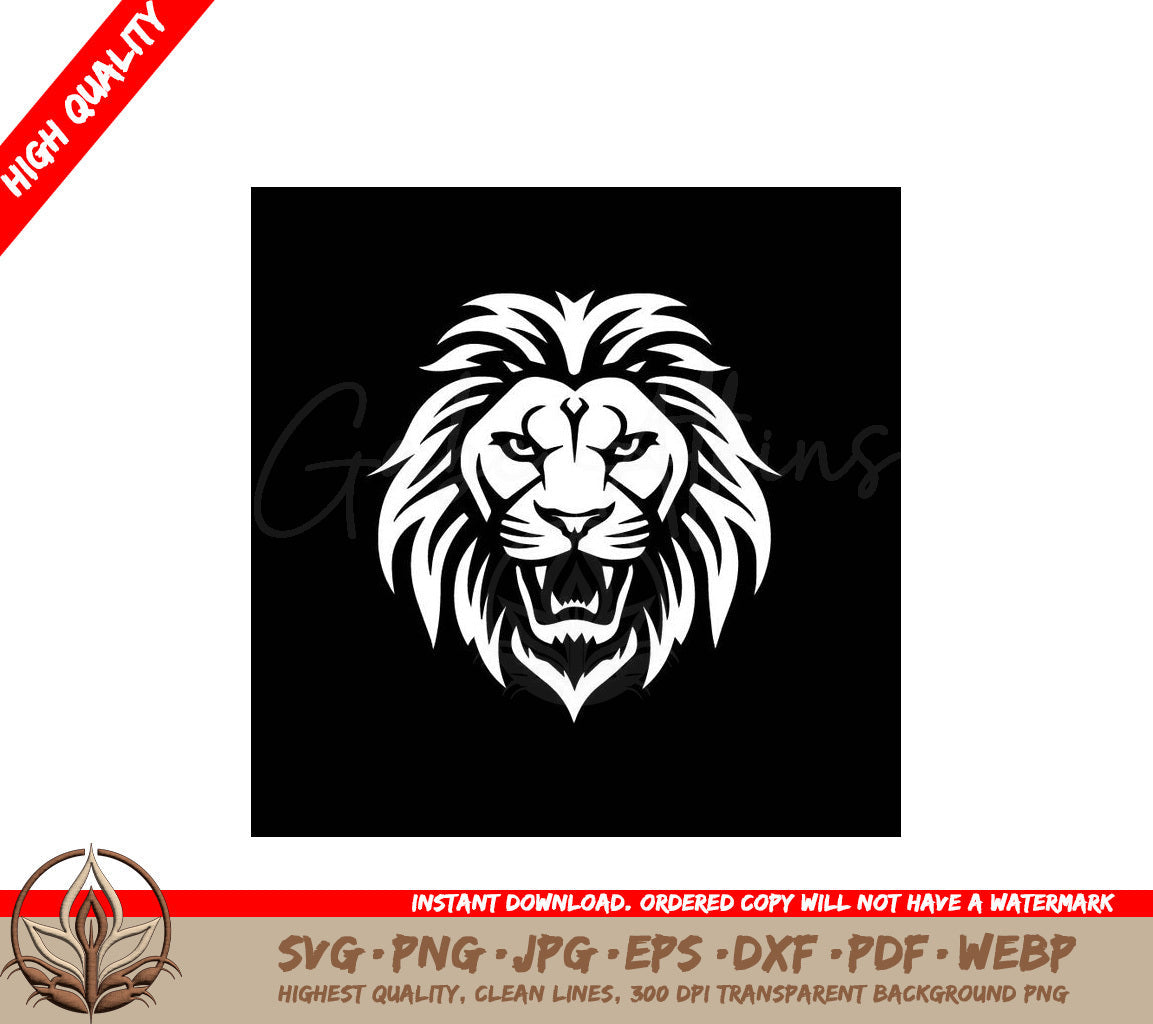 Lion Minimalist and Simple Silhouette SVG