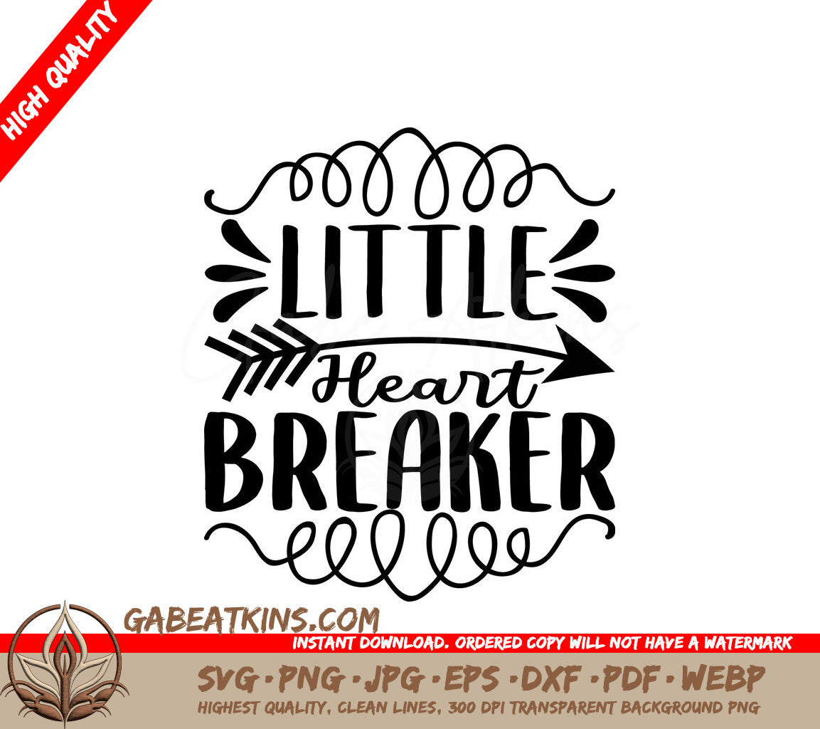Little Heart Breaker SVG Design SVG