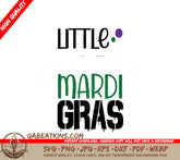 Little Mardi Gras SVG Cut File - Sign Design SVG