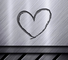 Black Brushstroke Heart SVG - Love Graphic Design Element SVG