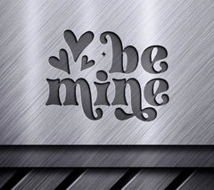 Be Mine SVG with Pink Hearts - Valentines Day Cut File SVG
