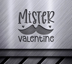Mister Valentine Mustache SVG - Valentines Day Design SVG