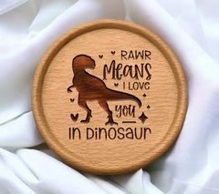 Rawr Means I Love You Dinosaur SVG Valentines Day Design SVG