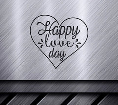 Heart Happy Love Day SVG Cut File SVG