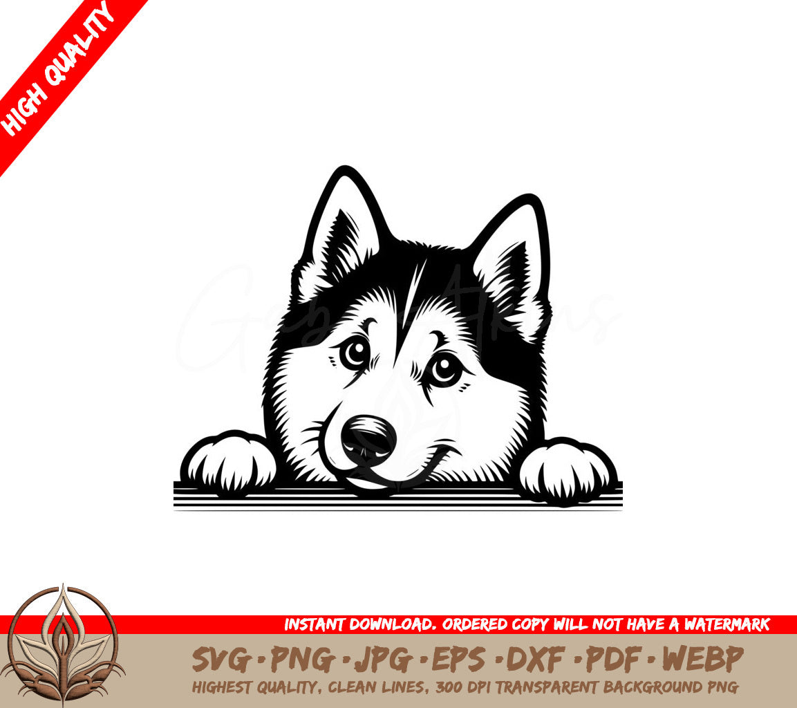 Loving Husky Paws SVG - Digital File in Multiple Formats