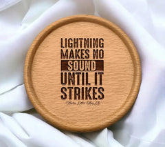 Martin Luther King Jr. Lightning Makes No Sound SVG Design SVG