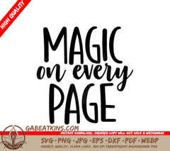 Magic on Every Page SVG Design SVG
