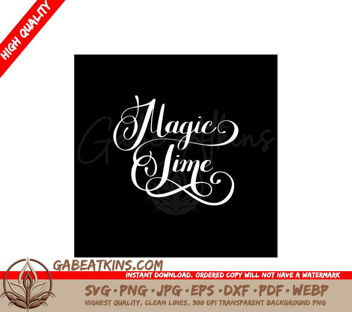 Magic Time SVG - Hand Lettering Illustration SVG