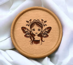 Fairy with Butterfly Wings SVG - Magical Meadow Muse SVG