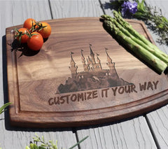 Castle Silhouette SVG with Flags - Majestic Illustration SVG