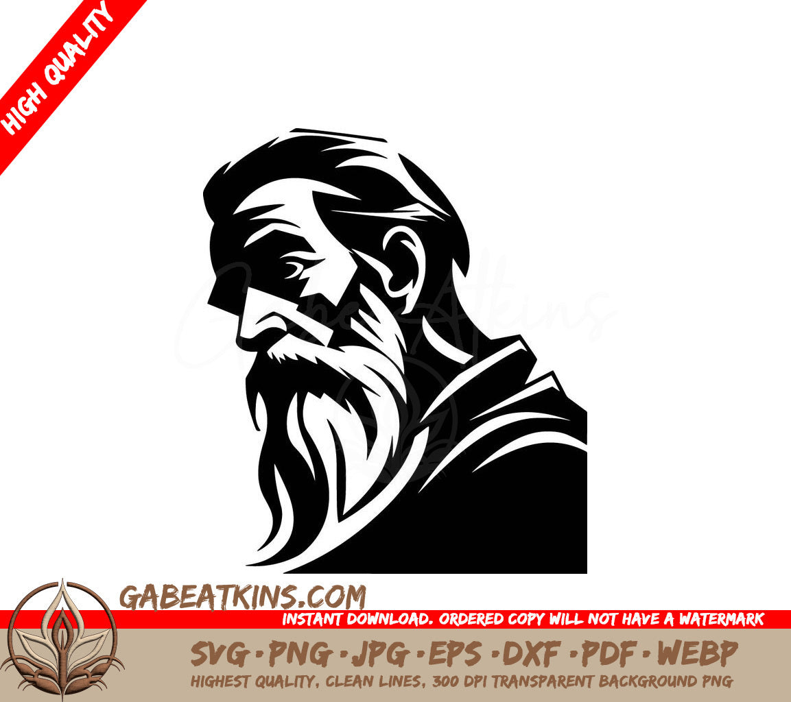 A Man With A Beard SVG - Man with Beard SVG