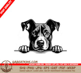 Manchester Terrier SVG -  Dog Looking Over Table SVG