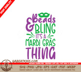 Mardi Gras Beads & Bling SVG - Its a Mardi Gras Thing SVG