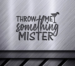 Mardi Gras Throw Me Something Mister Martini Glass SVG Design SVG