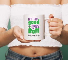 Mardi Gras Let The Good Times Roll SVG - Green & Purple Sign SVG