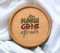 Mardi Gras Queen SVG Jester Hat & Fleur De Lis Design SVG
