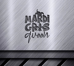 Mardi Gras Queen SVG Jester Hat & Fleur De Lis Design SVG