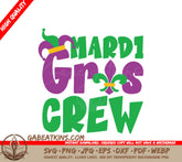 Mardi Gras Crew SVG - Green & Purple Design Design SVG