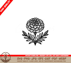 Marigold Majesty SVG - Digital File in Various Formats