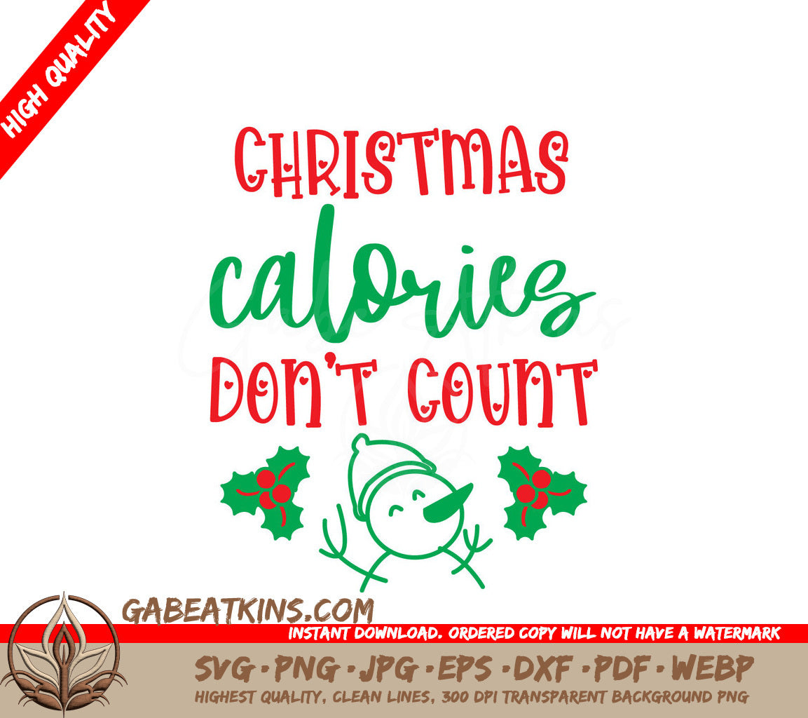 Christmas Snowman & Holly SVG Bundle 19822877, 15649673 & More! SVG