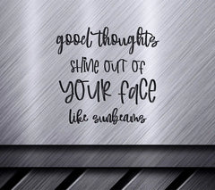 Good Thoughts Shine Sunbeams SVG Bundle - Motivation & Inspirational Quotes SVG