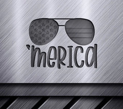 Patriotic Merica Sunglasses SVG Bundle - 4th of July Design SVG